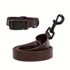 Dog Collar and Leash Set Adjustable Dog Collar PVC Waterproof Dog Leash Collar For Small Medium Large Dogs