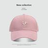 Retro baseball cap female face small versatile letter embroidery soft top cap male summer shade
