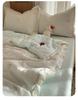 Wrinkled yarn summer blanket, air conditioner, four piece set, new Jinke machine washable lace dormitory, summer cool blanket, thin blanket