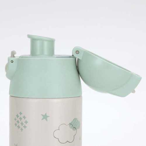 Skater Insulated Stainless Steel Bottle for Milk Formula, Convenient Water Bottle for Making Milk, 500ml, Lightweight Type, Easy to Carry, Happy Days