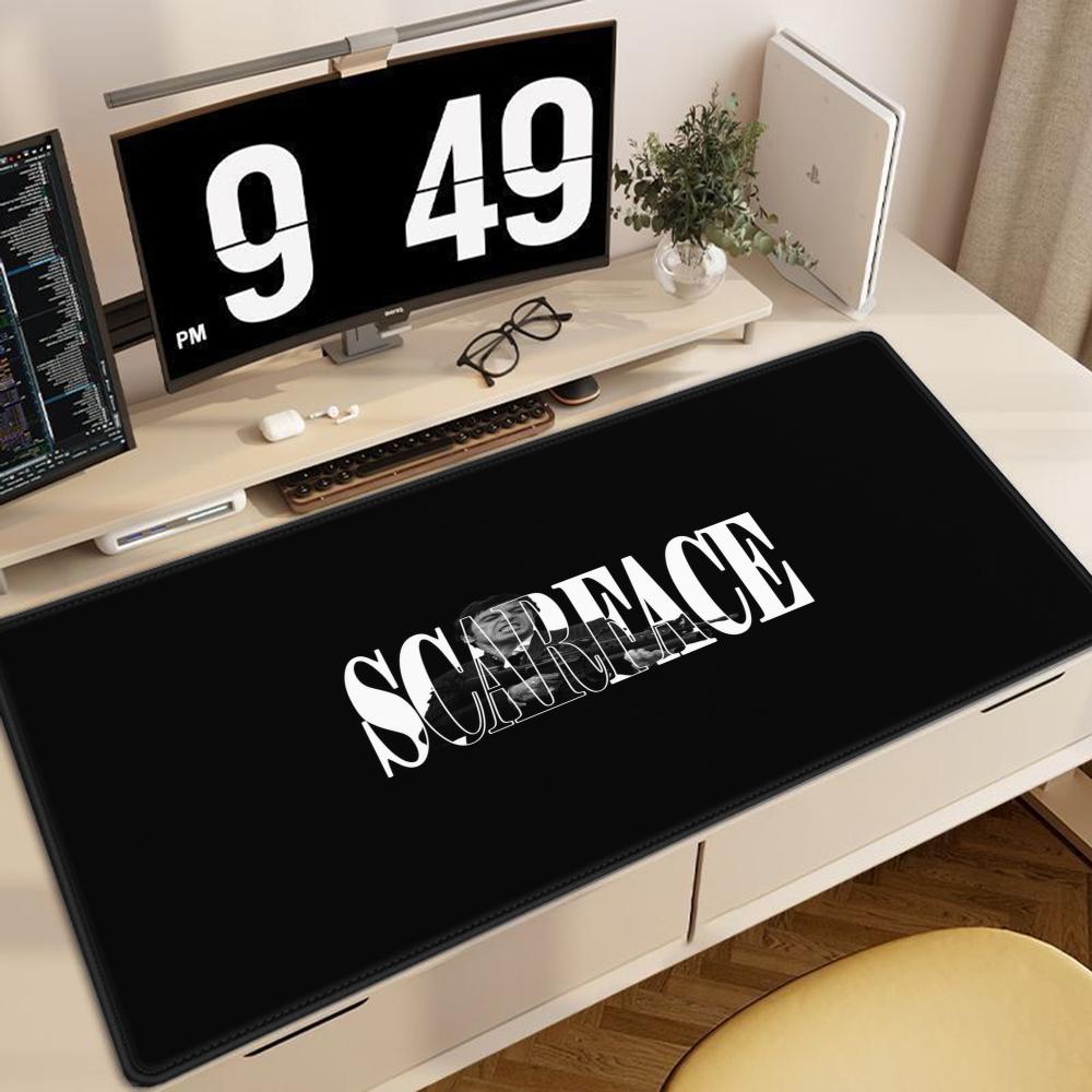 SScarface Tony Montana Mouse Pad Large Desk Mat Keyboard Ergonomic Office Rubber PC Nonslip Antifray Home Custom Best Price
