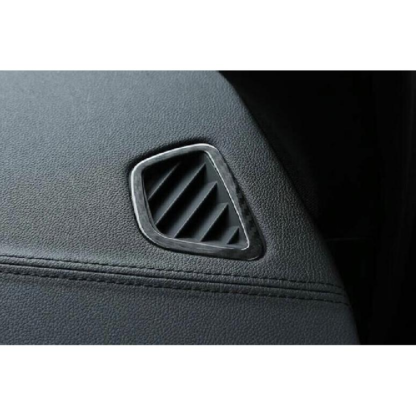 For BMW 5 Series 2018- Dry Carbon Fiber Dashboard Air Outlet Vent Cover Trim