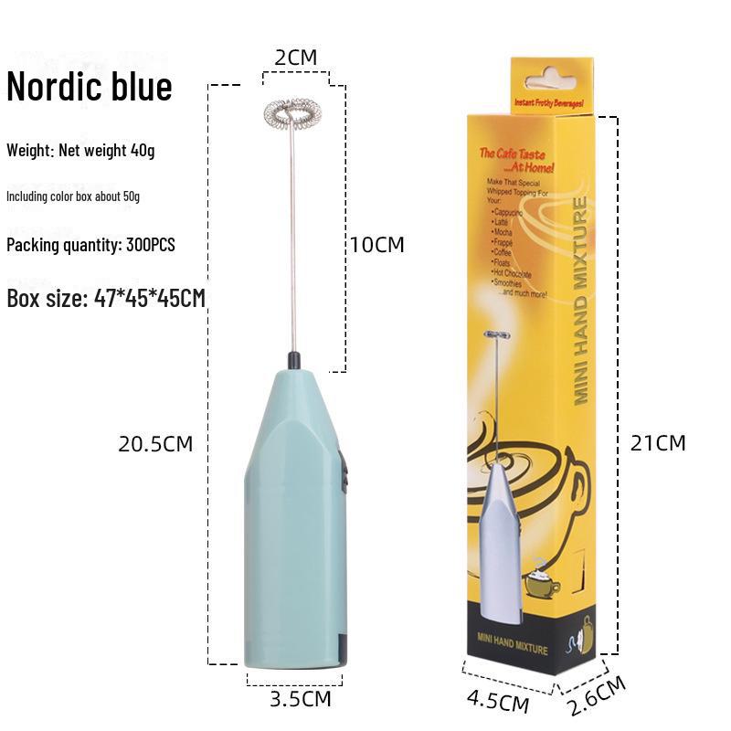 Electric Handheld Milk Frother & Egg Beater - Coffee Blender & Foam Maker