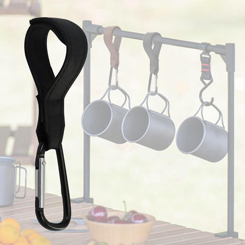 Camping Hook W / D Cliphaken, Portable Tripod Clothes Srage Stirrash for Fishing Hiking Travelers