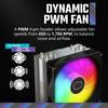 Cooler Master Hyper 212 Spectrum V3 CPU Air Cooler, ARGB Synchronization, 120mm PWM Fan, 4 Direct Copper Heat Pipes, 152mm Height, Compatible with