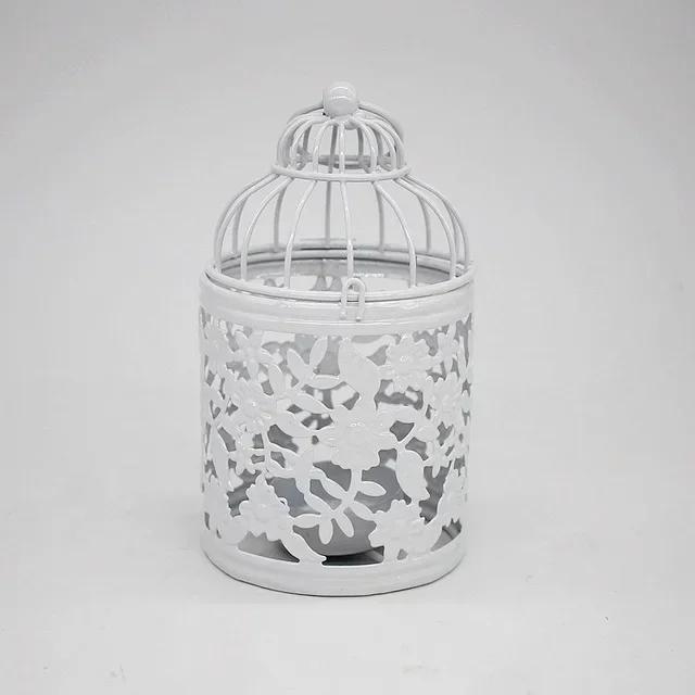 1 sztuka Kreatywny Design Świeczniki Pusty Wiszący Klatka dla Ptaków Retro Świeczniki Dekoruj Świecznik Kształt Latarni Wystrój Domu