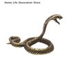 New Vintage Copper Snake Ornament Decorations Tea Pet Antique Zodiac Animal Figurines Miniatures Home Desktop Decor Brass Crafts