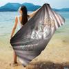 Cute M-Mikko I-Illustrations Beach Towel Colorful Bath Towels for Girl Microfiber Quick Dry Custom Sand Free Beach Spa Gym Pool