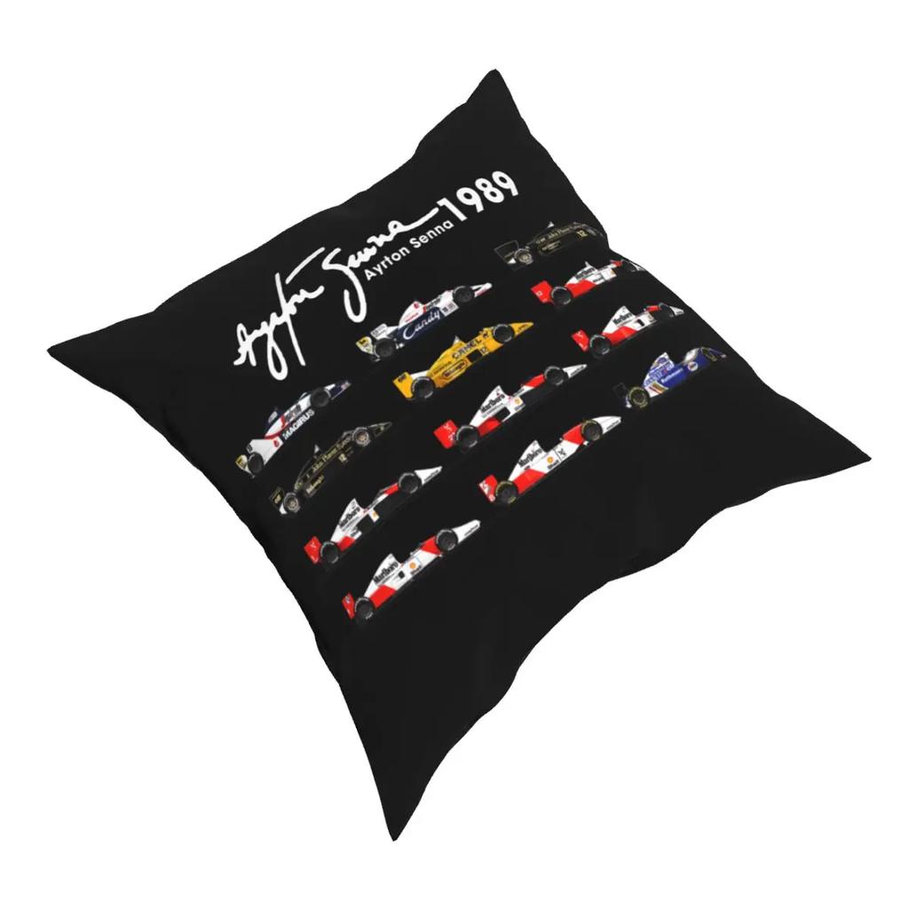 Alle Autos Ayton Senna Formel 1 Rennwagen F1.png Kissenbezug Weicher Polyester Kissenbezug Dekor Kissenbezug Bezug Zuhause 18''