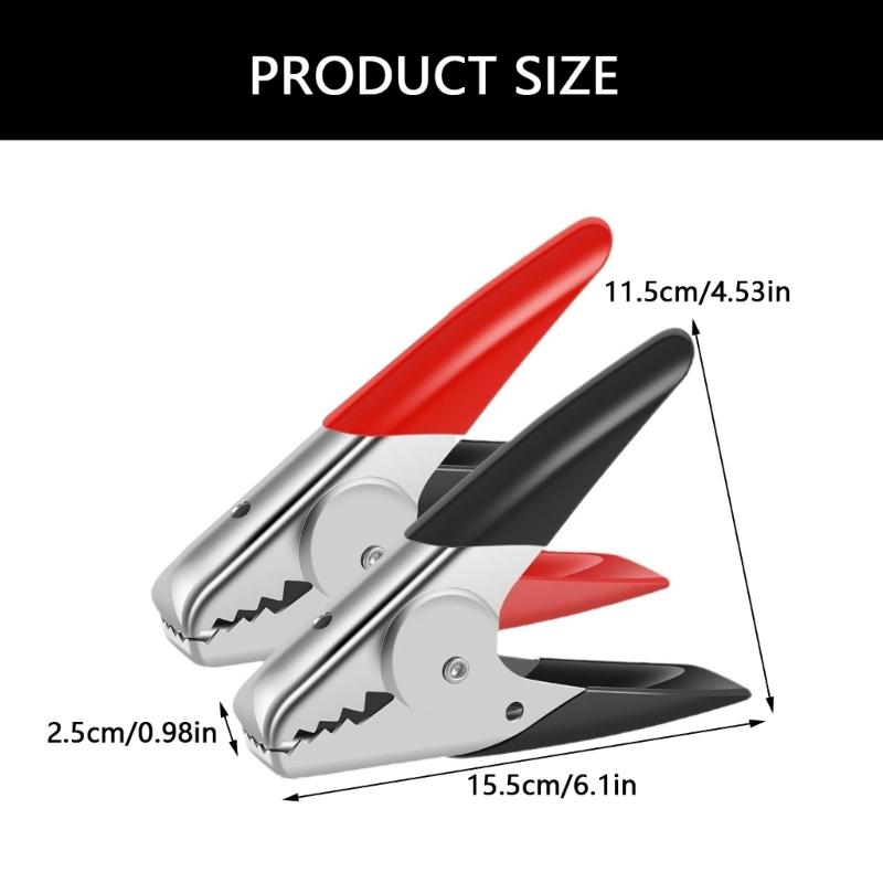 2Pieces Sturdy 600A Metal Battery Clamps Portable for Automotive Jumpers Cables and Truck Charging Daily Casual Use