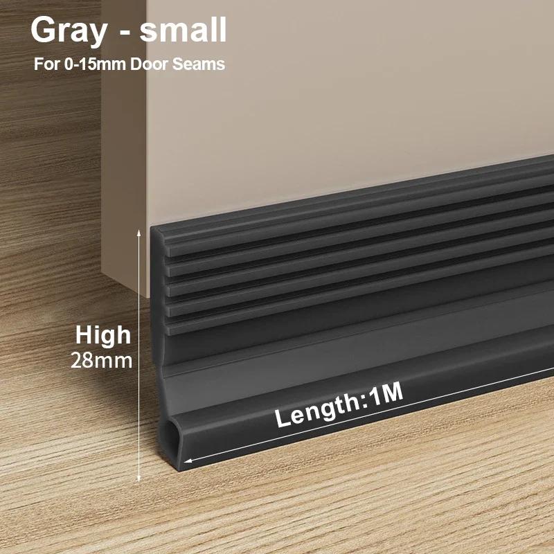 New Door Bottom Sealing Strip 1M Windproof Dust Stopper Guard Rain Weatherstrip Noise Reduction Insulator Sealer Home Hardware