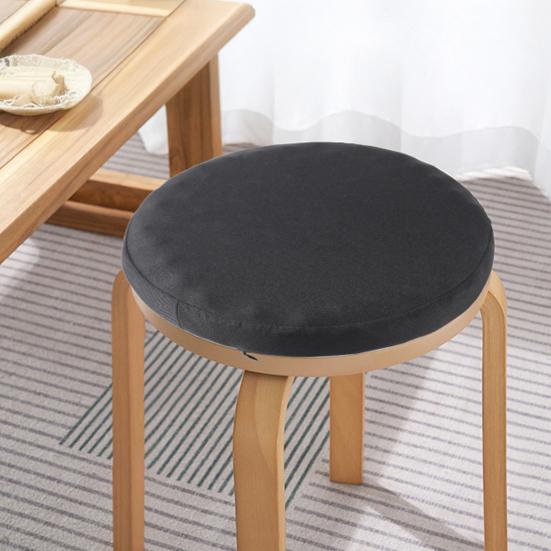Round Chair Cushion Wavy Sponge Core Cushion with Removable Washable
