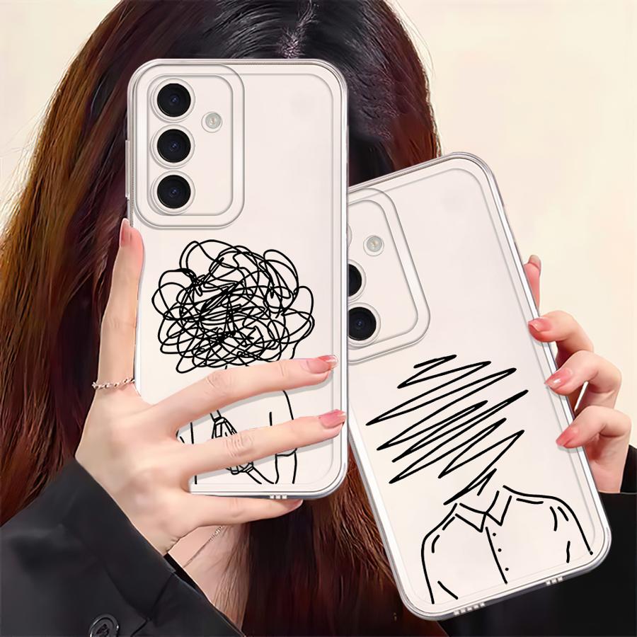 Bad Mood Case for Samsung Galaxy A57 A56 A14 A16 A34 A35 A36 A37 A25 A51 A52 A55 A52 A17 A54 A15 A26 A24 Phone Cover A23 A13 A31