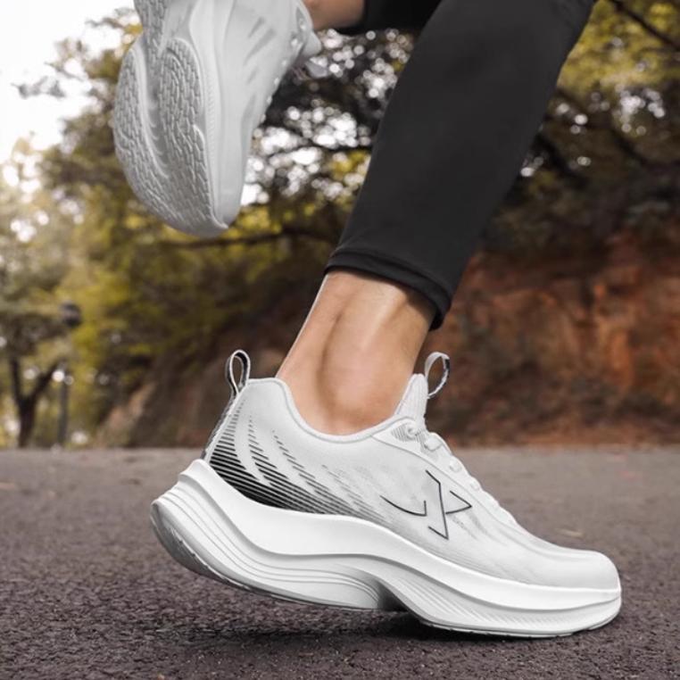 Xtep Mountain Style Comfortable Shock Absorbing Wear Resistant Breathable Low Top Casual Running Shoes Men sneakers White Gray Black 876219110034-9