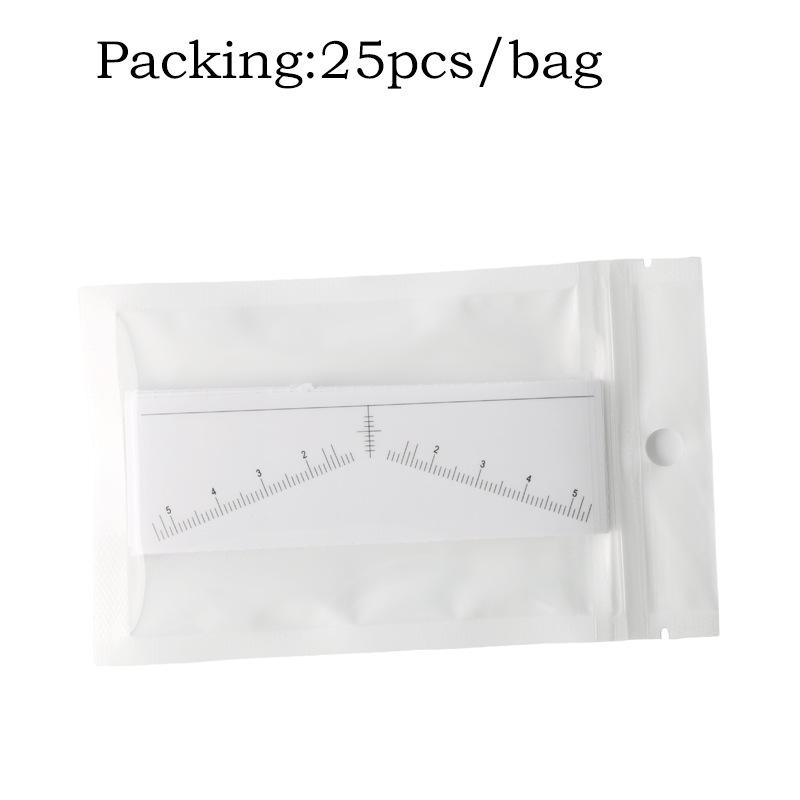 Disposable V-Shaped Eyebrow Shaping Wax Stickers for Easy Positioning