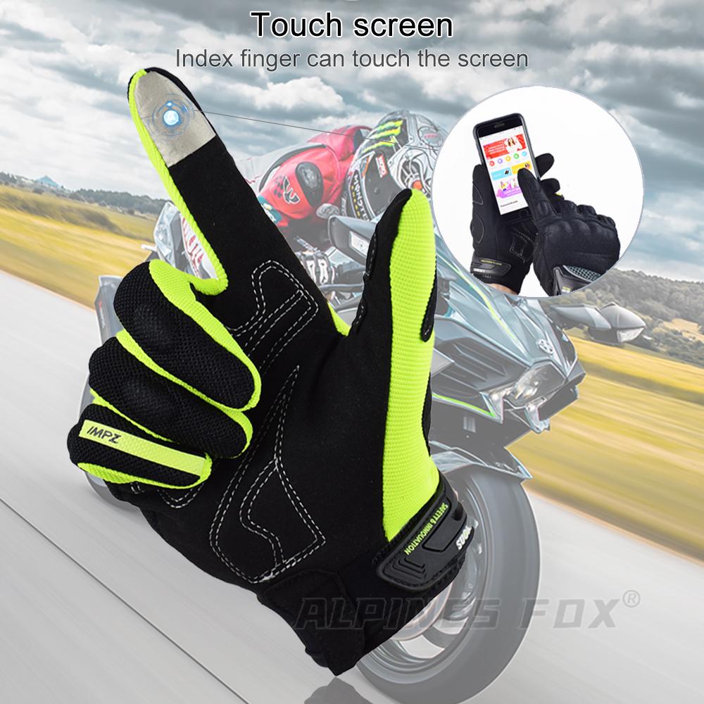 SUOMY Motorcycle Gloves Summer Full Finger Protective Guantes Motocross Luva Motociclista Touch Screen Moto Racing Gloves M-XXL