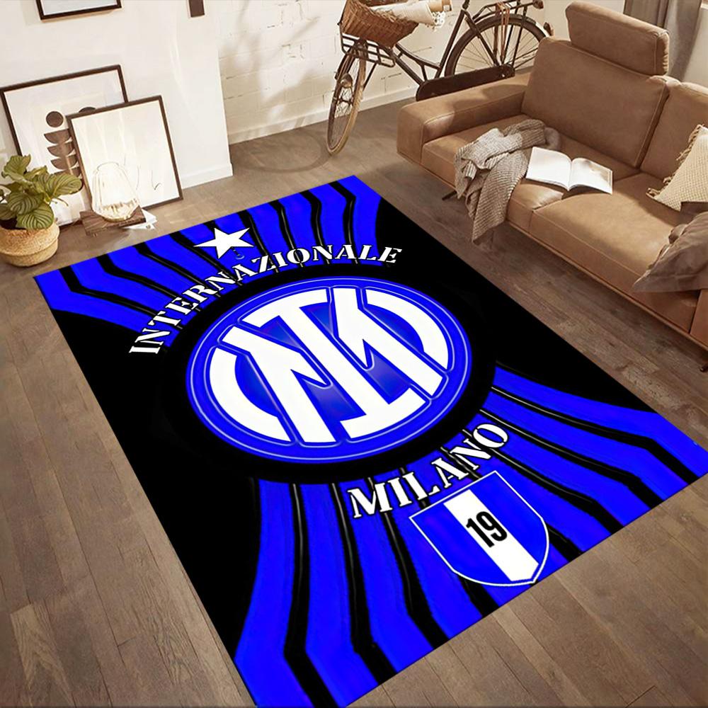 Inter Milan Area Rug Design For Game Room Dining Room Balcony Living Rooms Antislip Rug Office Home Decor Perfect Gift For Womenmen