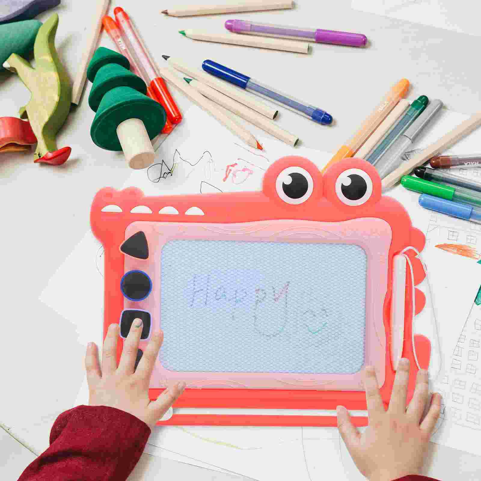 

Магнитная доска для рисования, доска для рисования граффити, доска для рисования каракулей для малышей, стираемый блокнот для рисования, детская развивающая игрушка розовый