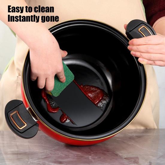 Nonstick Ceramic Coated Soup Pot with Lid 7L Fast Cooking Crock Pot Micro Pressure Cooker Versatile Cookware