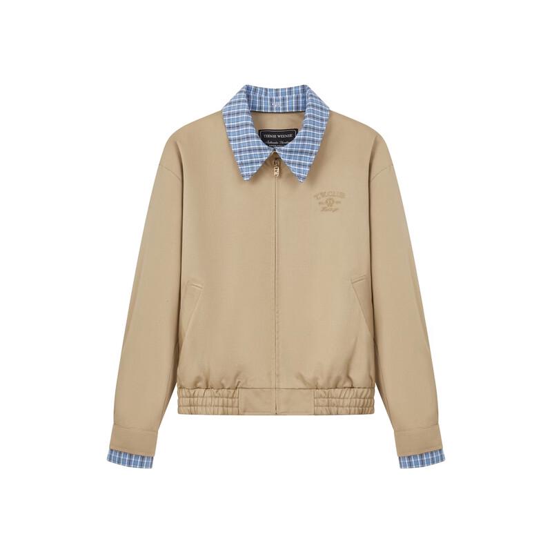 Teenie Weenie Women's Retro Plaid Lapel Jacket