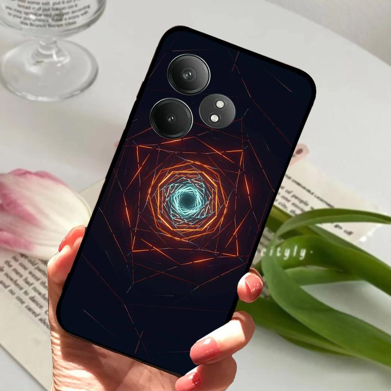 For Realme GT 6 GT6 Case Shockproof Soft TPU Silicone Phone Cover For Realme GT 6T Capa Realme GT6 GT6T Cartoon Matte Bumper