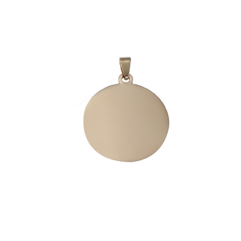 Gold-Plated Titanium Steel Military Dog Tag Necklace with Custom Engraving