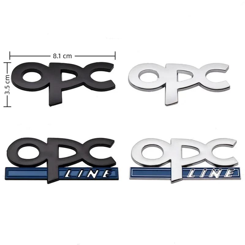 3D Metal OPC Line Car Rear Boot Trunk Emblem Badge Sticker Decal Accessories For I-nsignia C-orsa E A-stra H J D Z-afira V-ectra