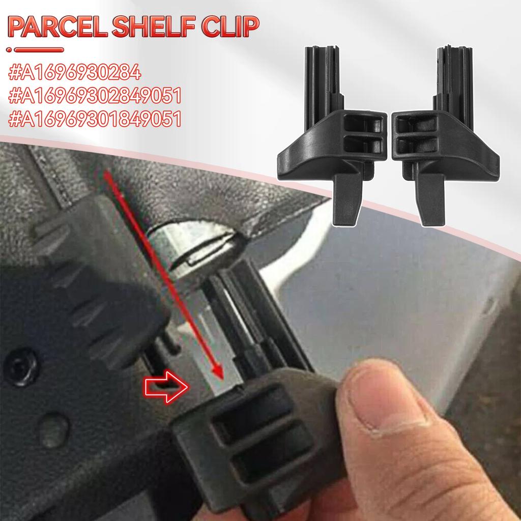 2x Parcel Shelf Plastic Clips Luggage Compartment Cover Clip For Mercedes-Benz A B CLASS W169 W245 A1696930284 A16969302849051