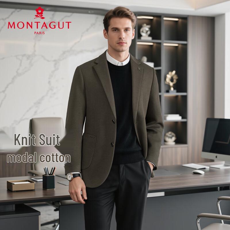 MONTAGUT Men's Modal Blend Anti-wrinkle Suit