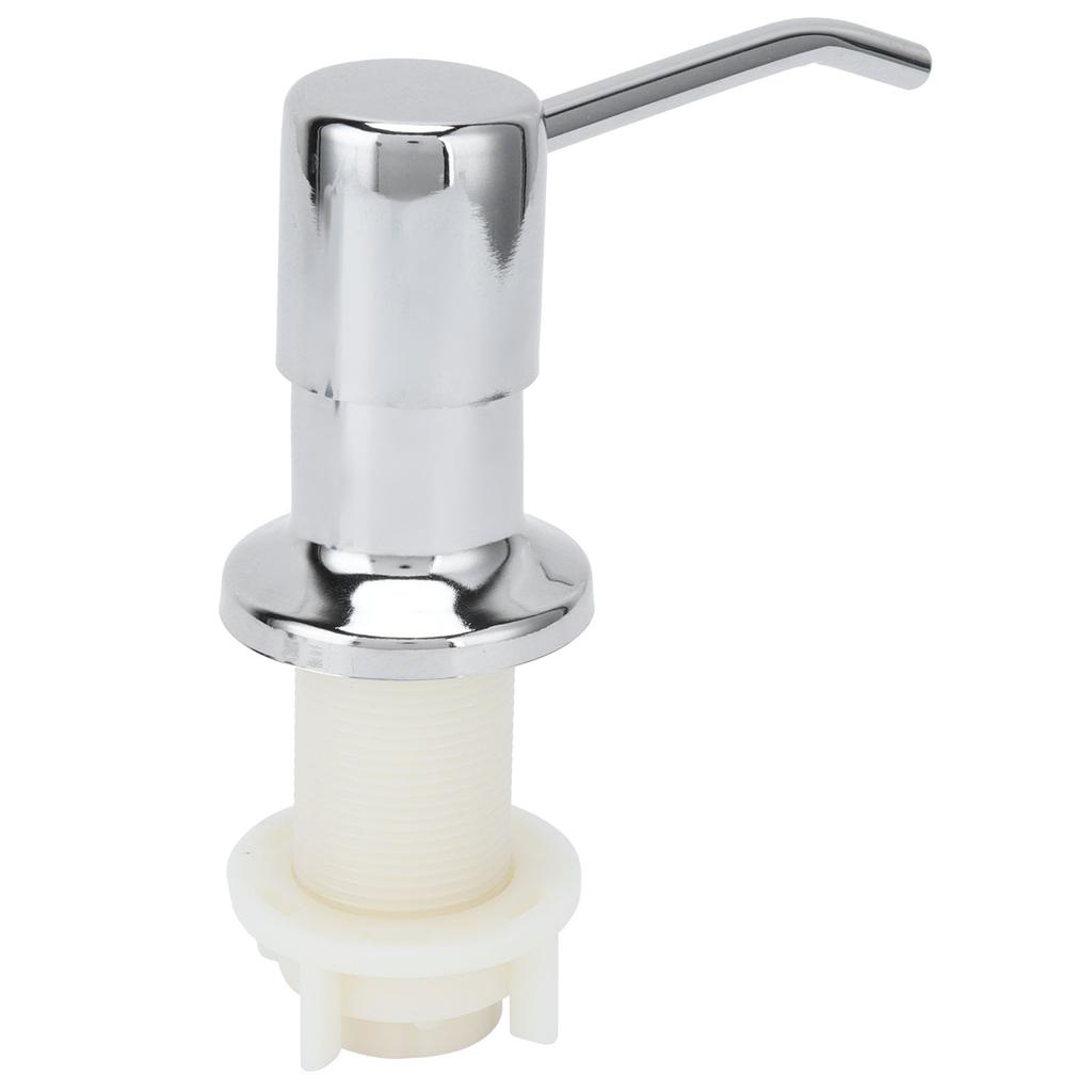 Sink Soap Pump Kit 304 Stainless Steel Soap Dispenser Head Silicone Tube for Kitchen Bathroom