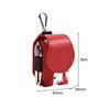 Golf Bag Mini Storage Bag PU Leather Hanging Waist Golf Bag Metal Buckle Golf Belt Bag