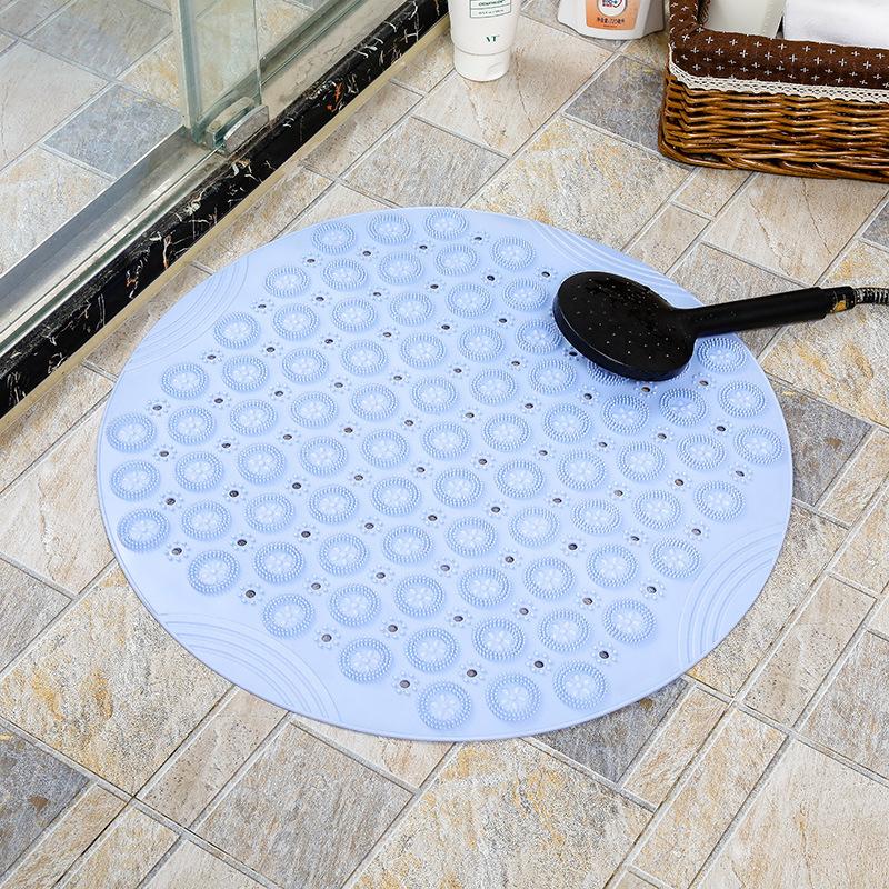 Round Bathroom Non Slip Mat Waterproof Shower Mat for Bathroom Toilet Hotel Bathtub Ideal for Showering and Bathing