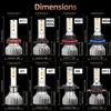 180W H11 12V Bulbs 9005/HB3 9006/HB4 H1 H4 H7 H13 9004 9007, 25000LM Super Bright LED Car Headlight, COB Chip, 6000K White