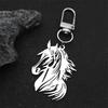 Hiphop Horse Pony Head Animal For Women Men Stainless Steel Gold Silver Male Bag Charm Jewelry Gifts Bag Charm