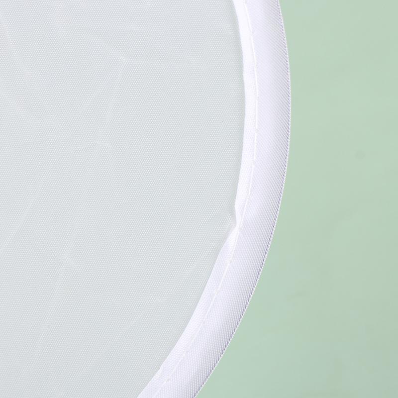 1Pc Portable Foldable Blank Round Fans Simple Summer Mini Handheld Fan Decoration Crafts Diy Dance Painting Decorative Fan