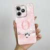 For Realme Note 50 Case RMX3834 Cover Cute Panda Letters Full Coverage Liquid Silicone Phone Case For Realme Note50 Coque Fundas