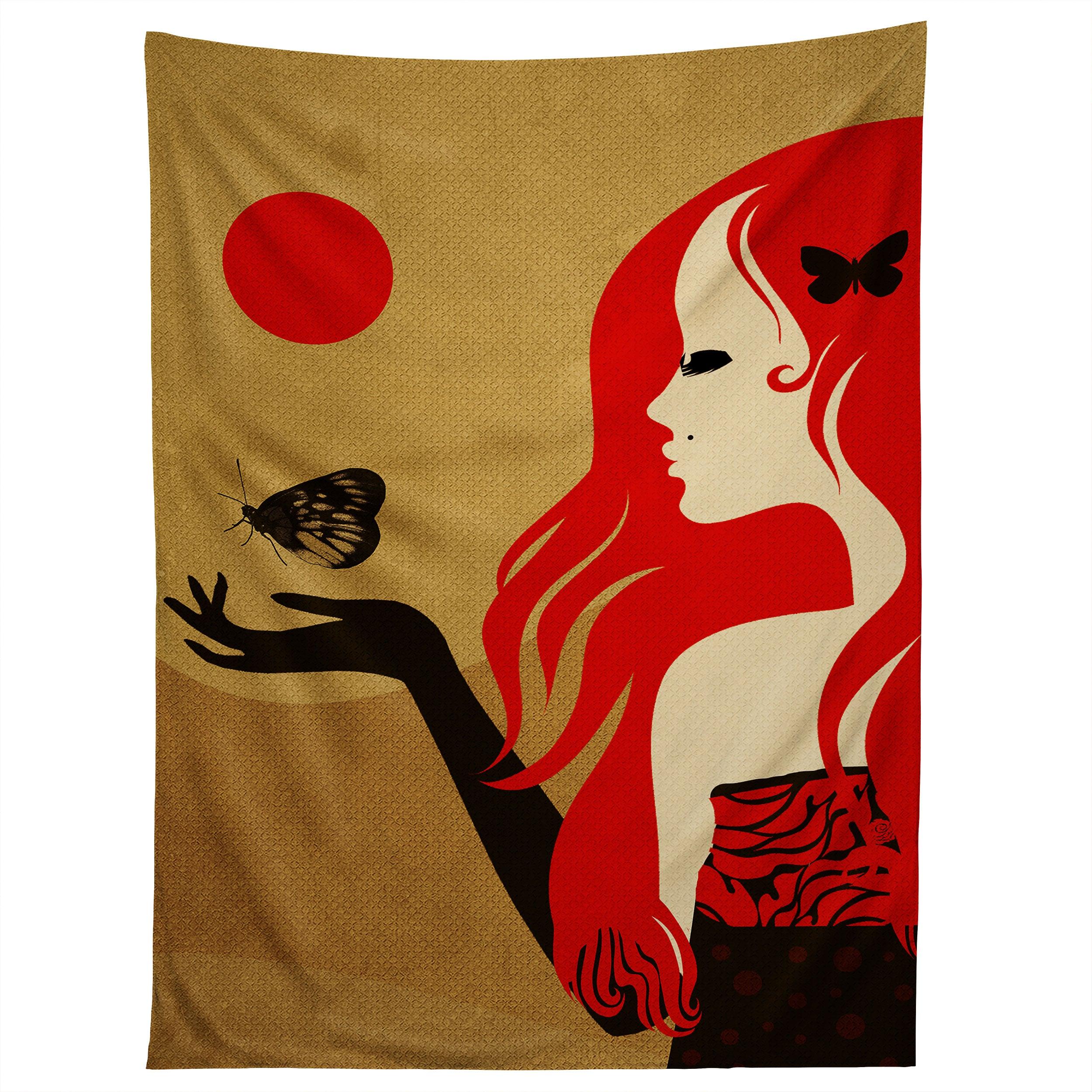 MADAME BUTTERFLY tapestry 75x100