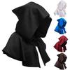 1 Pcs Unisex Men Medieval Costume Renaissance Cloak Hat Halloween Witch Cosplay Costume Hooded Cape Hat Hats For Women