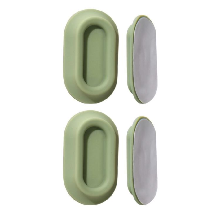 1Pair Silicone Magnetic Remote Control Holder Wall Mount for TV and Electronic Device Management