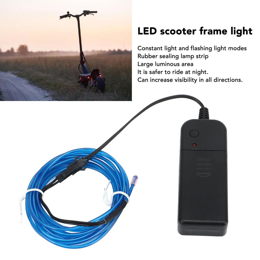 LED   Frame Light Waterproof Bright Decoration Scooter Frame Strip Light for Night Riding
