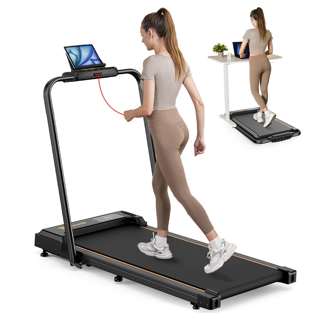 Formill FT51 Foldable Electric Treadmill for Home & Office Fitness 2.5HP Motor, 1-10km/h, 8 Shock Absorbers, Remote Control, LED Display Walking Pad