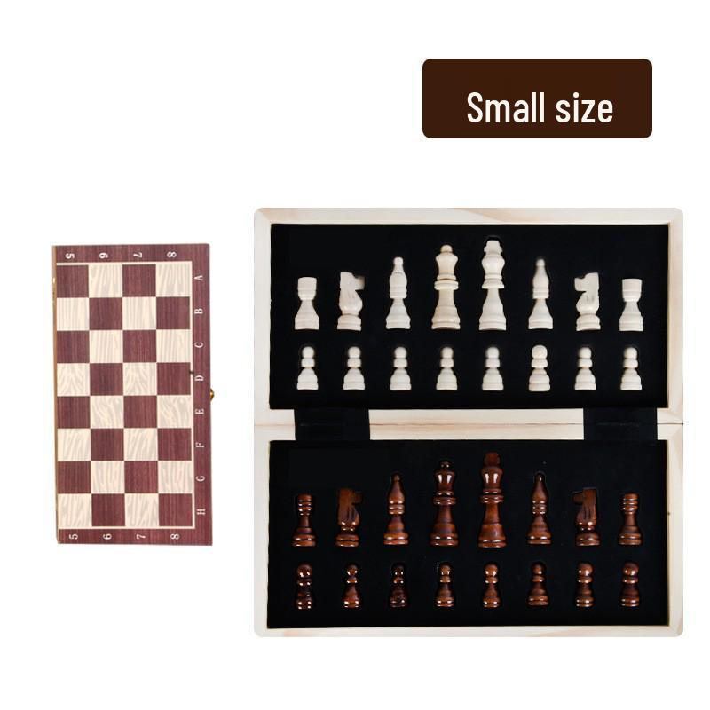Premium Rosewood Magnetic Foldable Chess Set - High-Quality International Toy