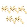 Pack of 5 Stylish Coconut Tree Jewelry Charm Decoration for Craft Supplies and Personalize Accessories Creation Use