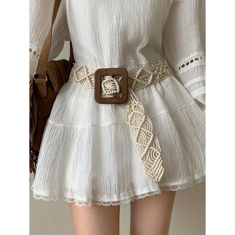 Bohemian Waist Fashionable Accessories For Women Featuring Versatile Wax Rope Design For Everyday Use