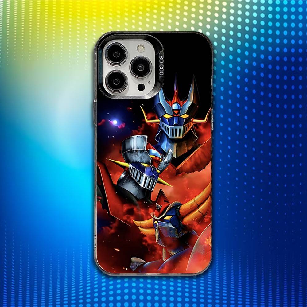

M-Mazinger Z Robot Phone Case For iPhone 17,16,15,14,13,12,X,8,Pro,Max,Plus,E,SE4,Air,Mini IMD Matte Black iPhone16pro
