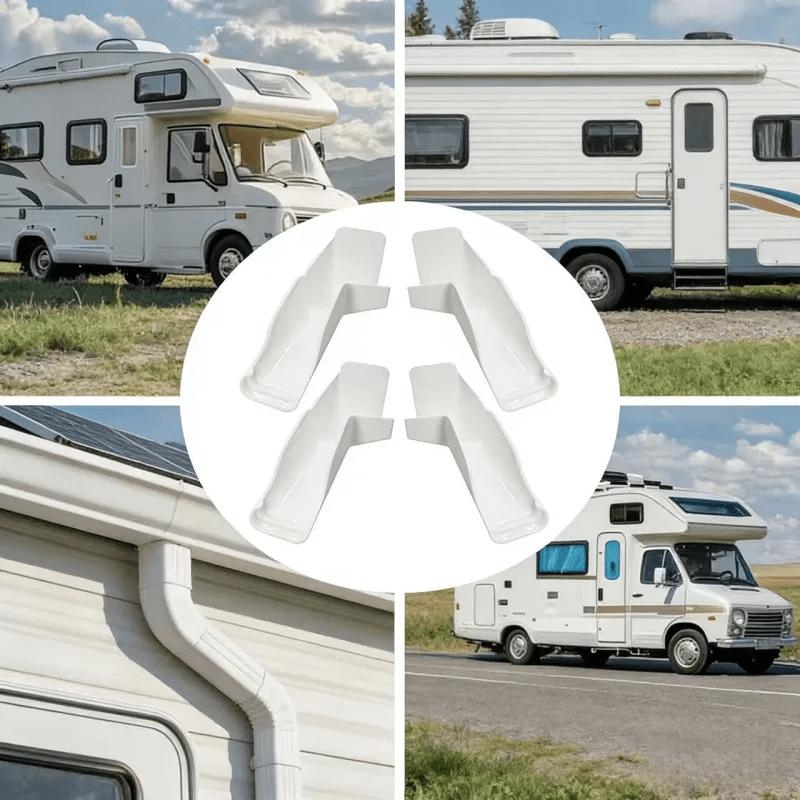 2pcs Practical RV Roof Drip Edge Gutter Extender Efficient Rainwater Guide Mini Channel Drainage Accessories