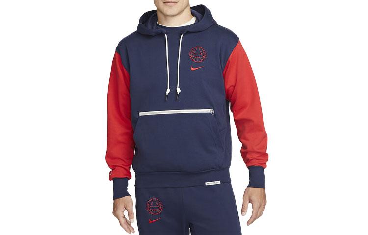 Nike Sweatshirts Men s Blue Red Hooded Moderate Regular DV4934-410 S