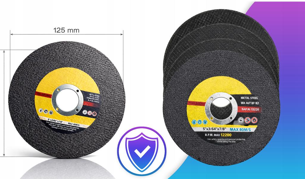 Tarcza Do Cięcia Metalu Tnąca 125Mm 1,2Mm Korundowa Dysk 22,2Mm Mocna