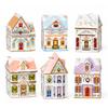 Set Casa delle Spezie del Villaggio di Natale da 6 Pezzi Ornamento a Forma di Casa Set Scatola Portaoggetti Mini Vasetti Casa delle Spezie del Villaggio per Villaggio di Natale Decorazioni per la Casa