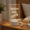USB Powered LED Desk Lamp 3D Glow Effect Bedside Night Light  Bedside Lighting